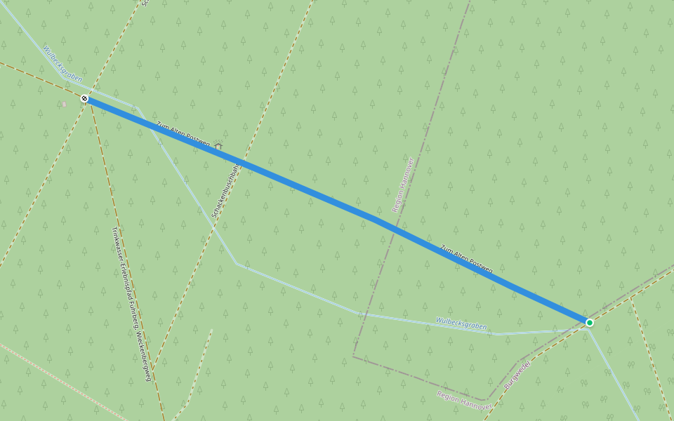Zum Alten Postweg walking route map in Burgwedel