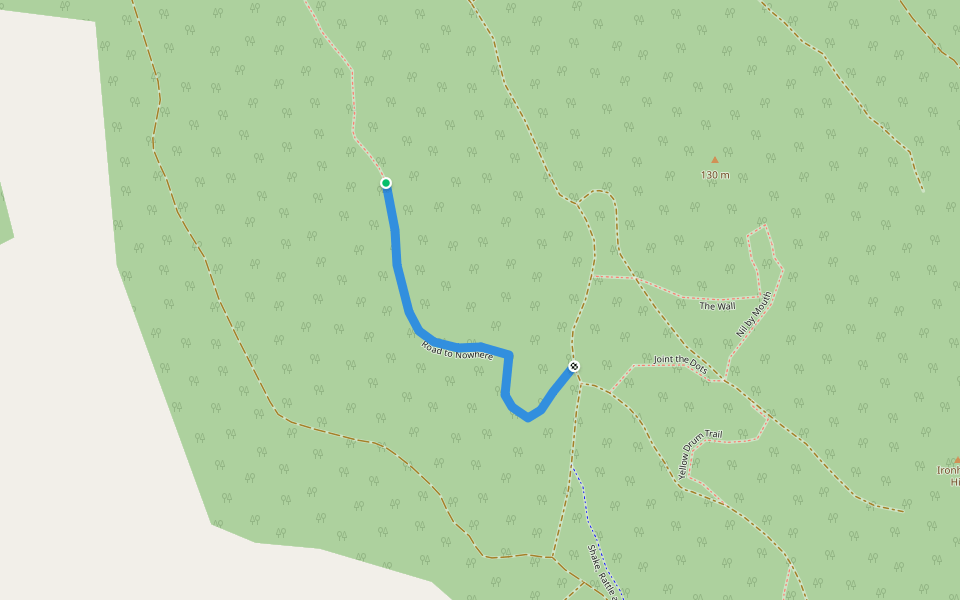 Road to Nowhere walking route map in Colvend