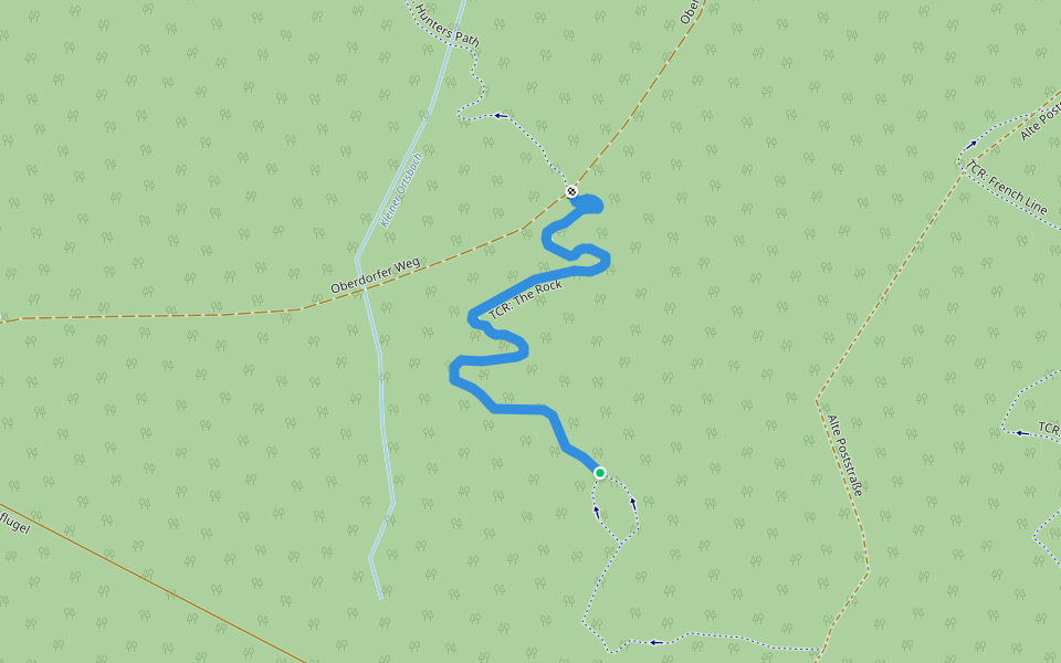 TCR: The Rock walking route map in Breitenbrunn/Erzgebirge