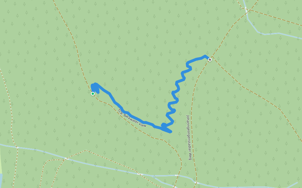 TCR: Backwater View walking route map in Breitenbrunn/Erzgebirge