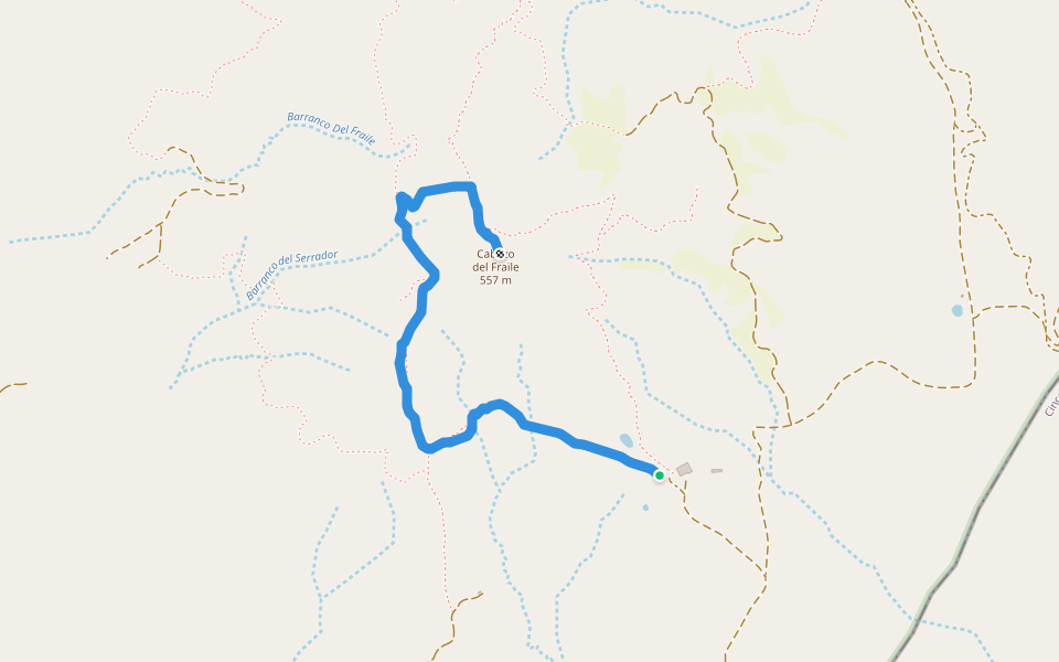 SL - Peña del Fraile walking route map in Tudela