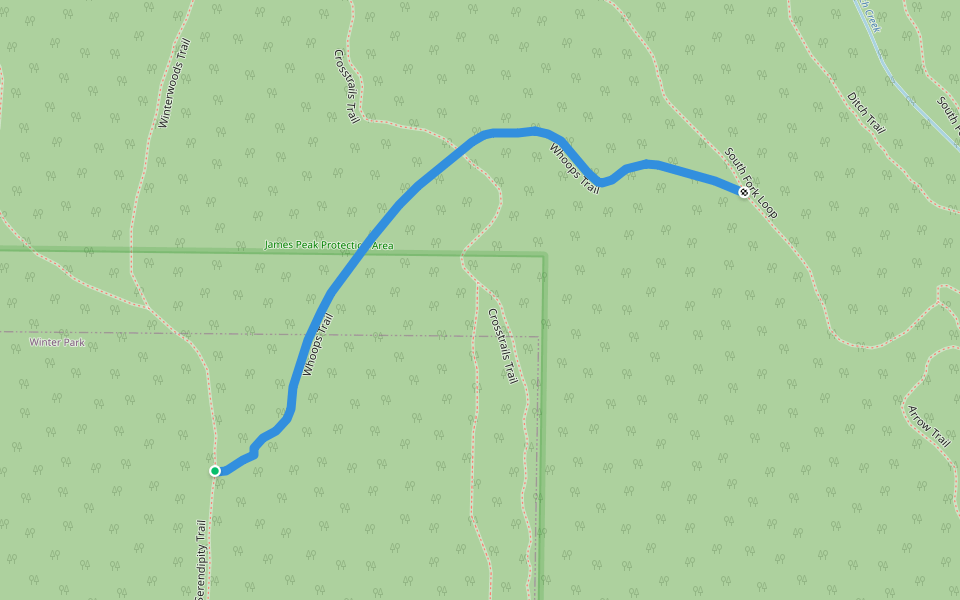 Whoops Trail Hiking Winter Park, Colorado Pacer