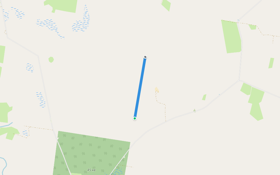 кв walking route map in Ozepnoye