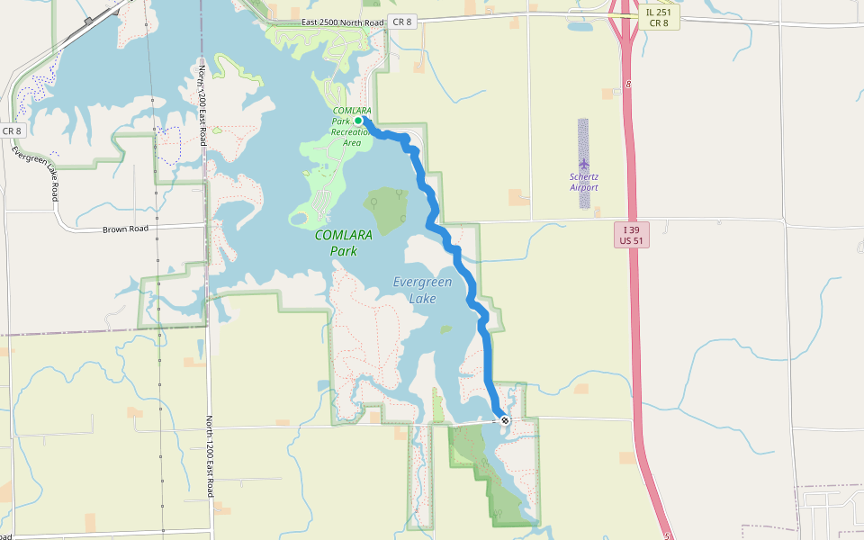 John English Memorial Trail walking route map in Hudson