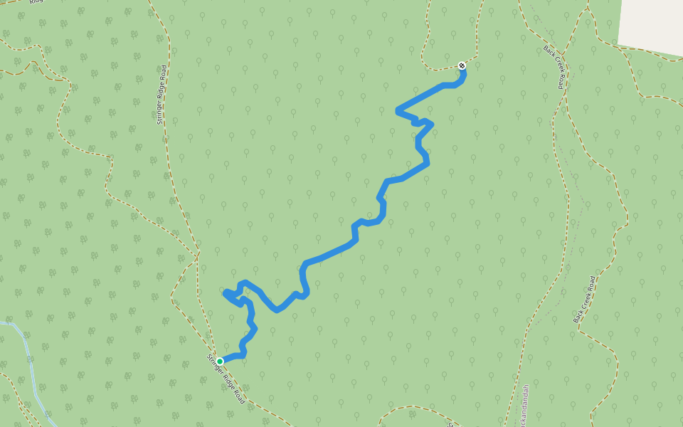 Loggers Lunacy walking route map in Stanley