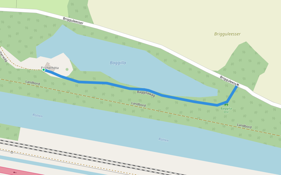 Baggillawäg walking route map in Niedergesteln