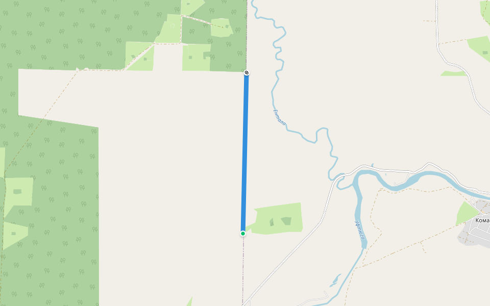 адм.гр walking route map in Malaya Ikhvolzha