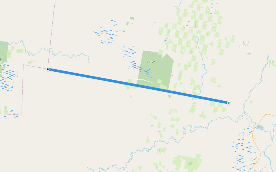 кварталка walking route map in Yurchakovo