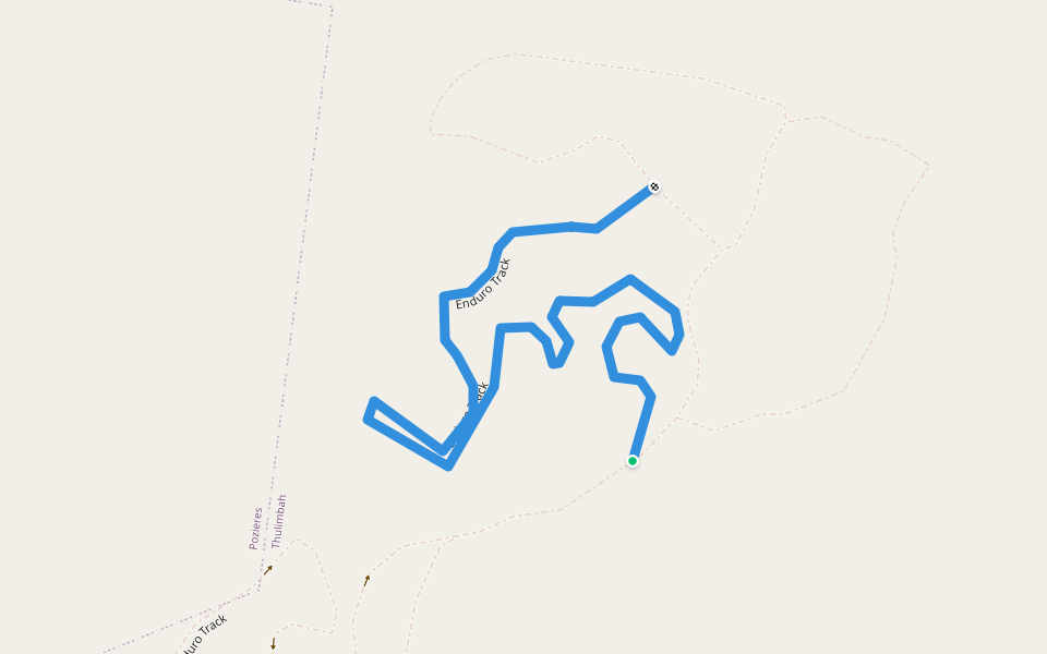 Enduro Track walking route map in Thulimbah