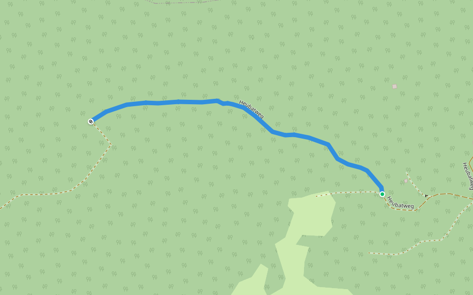 Heubatweg walking route map in Obermaiselstein