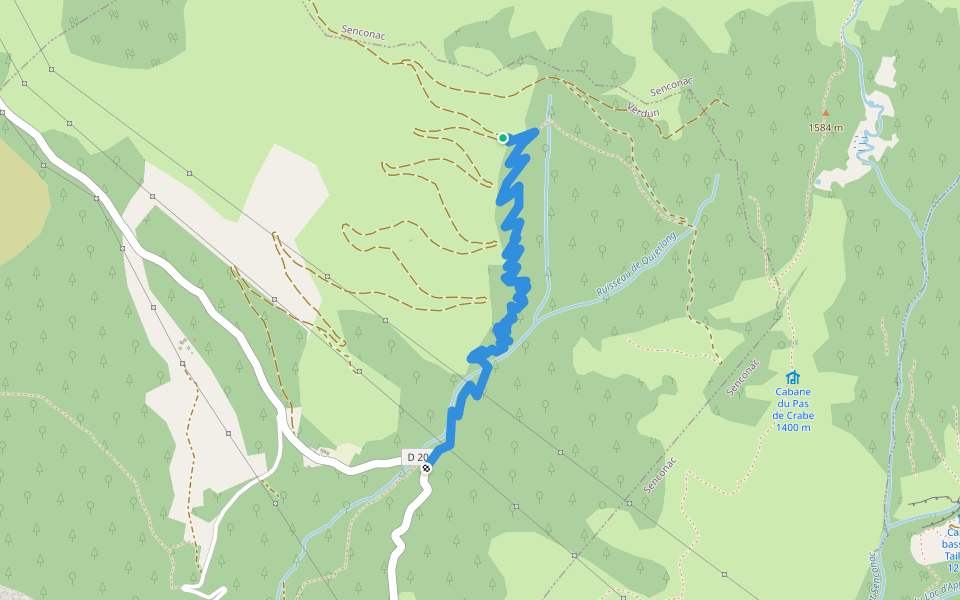 Sentier Touristique de Verdun walking route map in Verdun