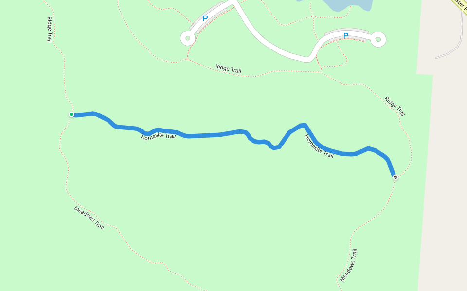 Homesite Trail walking route map in Carroll