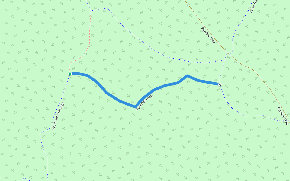 Downhill Loop walking route map in Sammamish