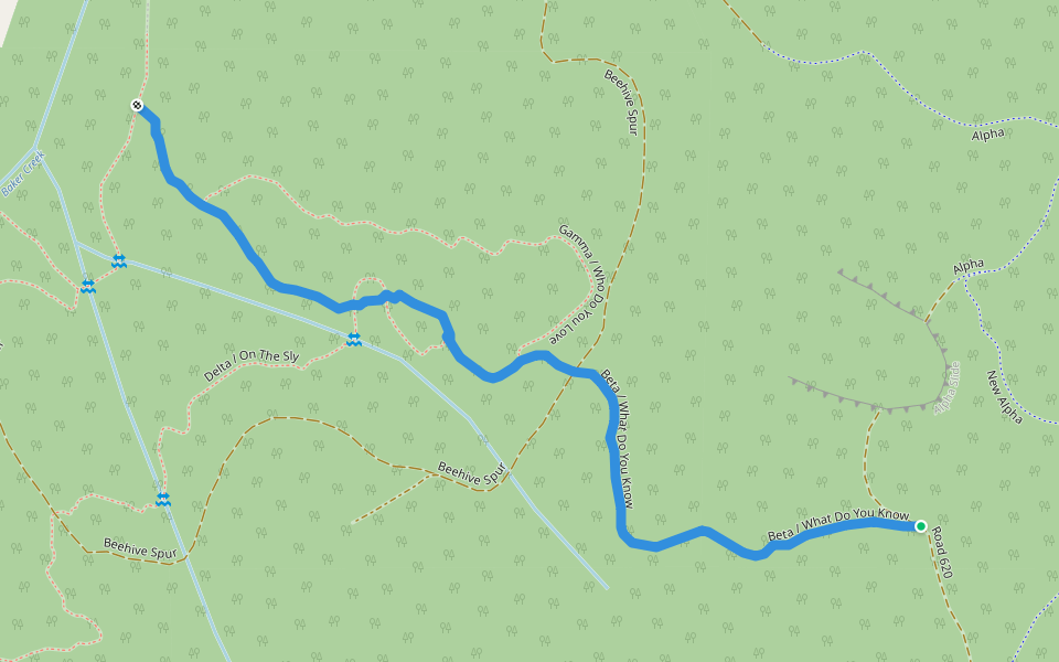 Beta / What Do You Know walking route map in Corvallis