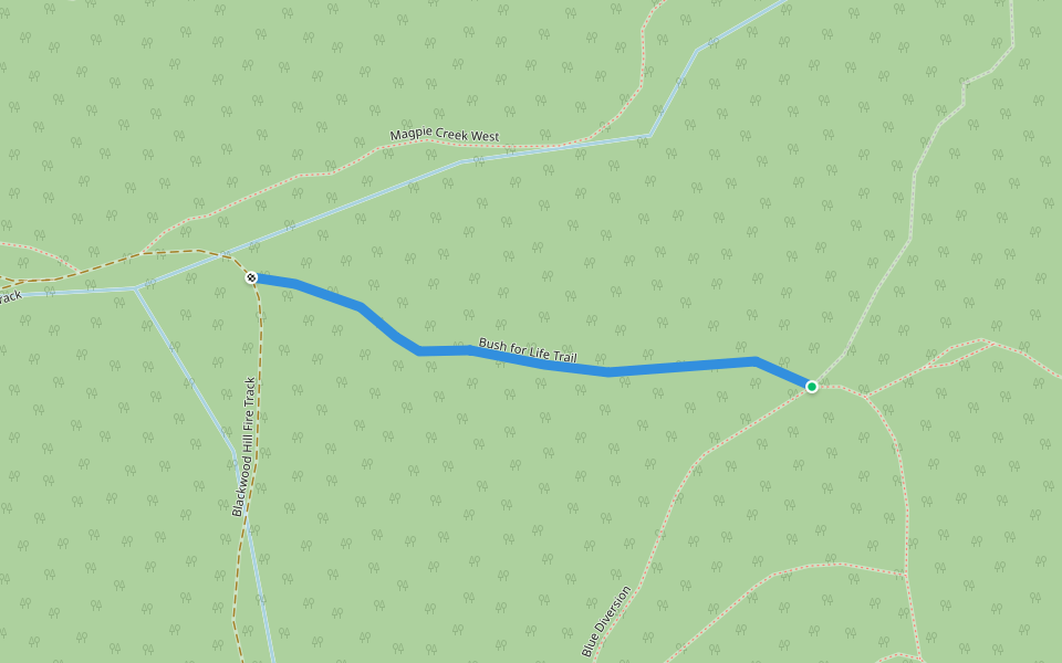 Bush for Life Trail walking route map in Craigburn Farm