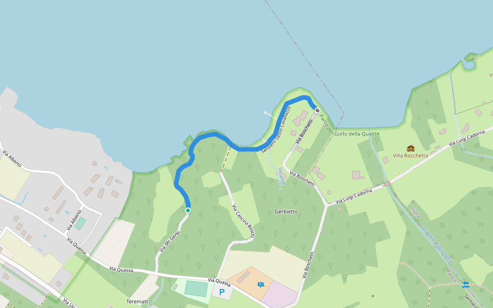 Sentiero Sasso Cavallazzo walking route map in Ranco