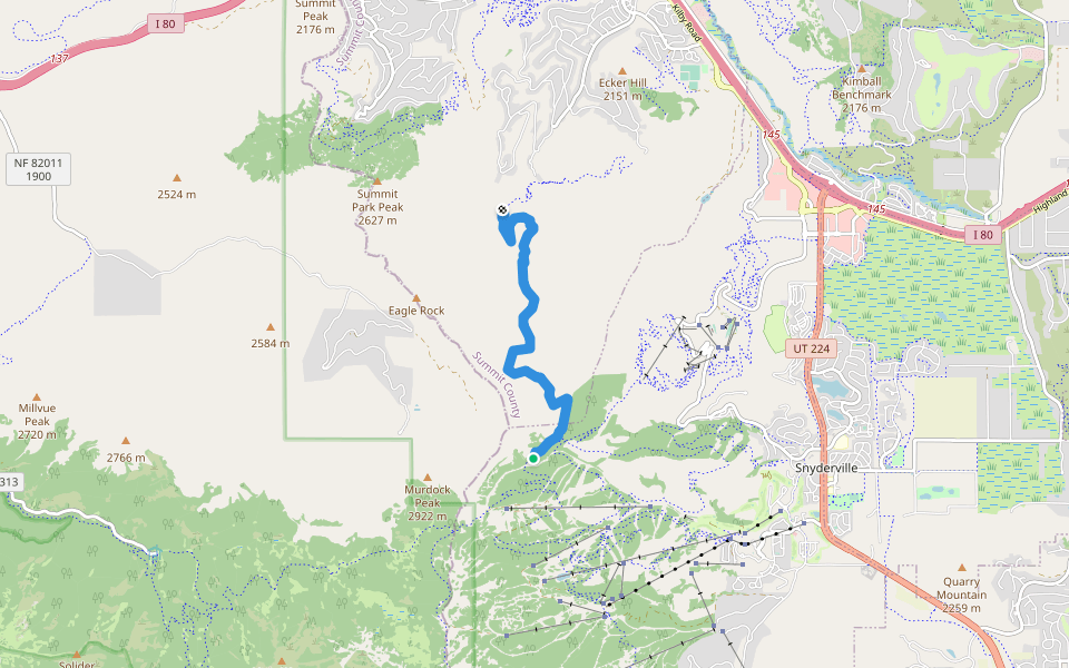 Hunter's Trail of the Mid Mountain Hiking Salt Lake City, Utah Pacer