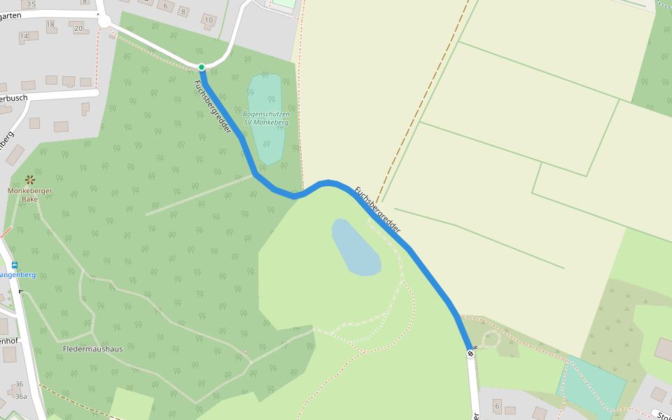 Fuchsbergredder walking route map in Mönkeberg