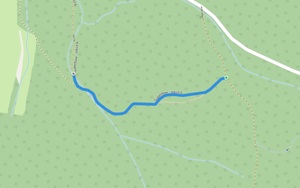 Superflow - sekce 6 walking route map in Stará Červená Voda