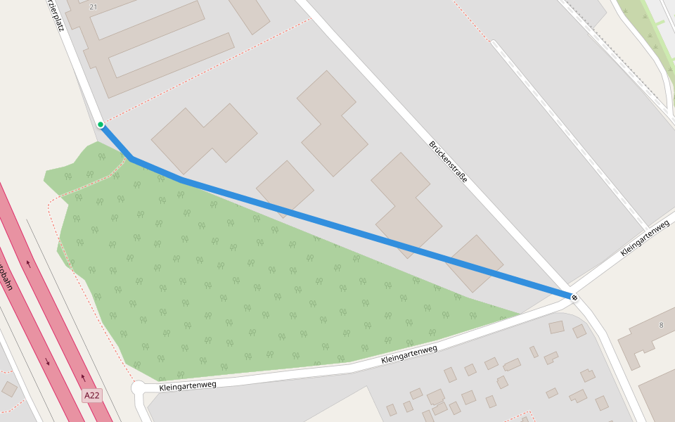 Schwarzer Weg walking route map in Korneuburg