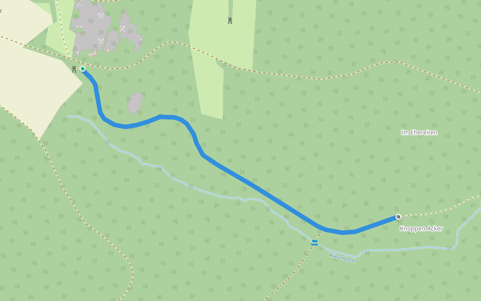 Michelberg Singletrail walking route map in Niederhollabrunn