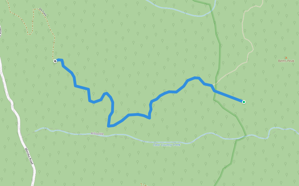 D4 Track walking route map in Arbuckle