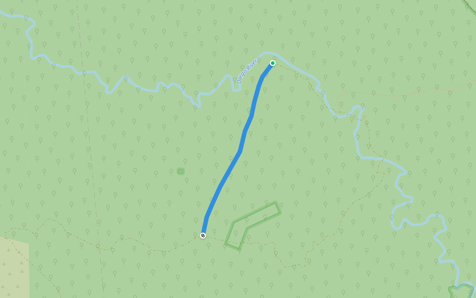 McMillans Walking Track walking route map in Dargo