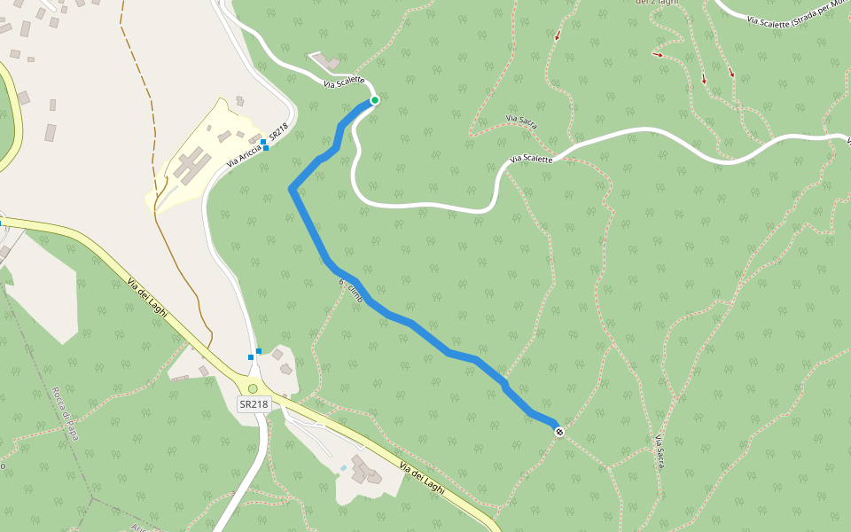 6 - climb walking route map in Clinica Madonna del Tufo