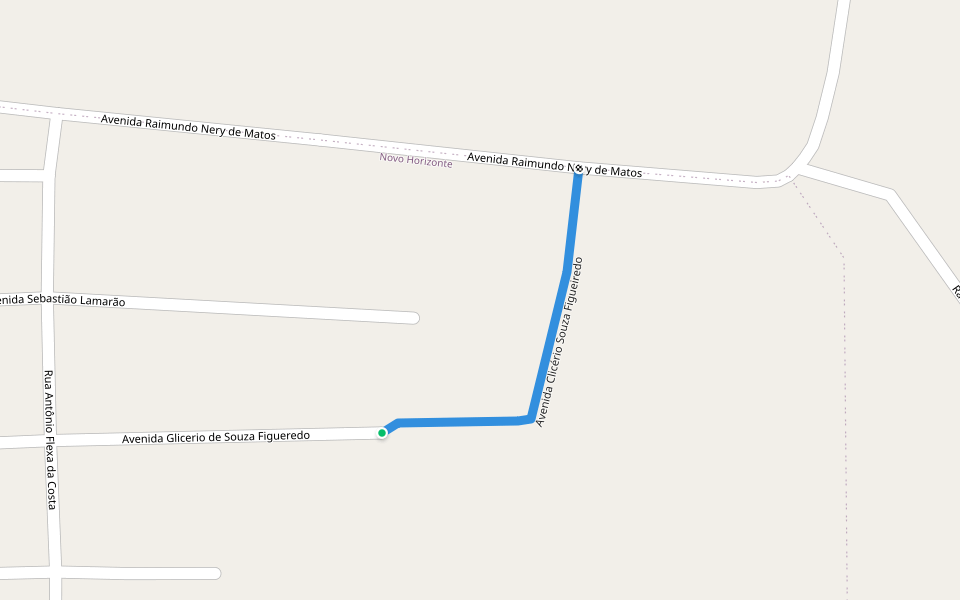 Avenida Clicério Souza Figueiredo walking route map in Macapá