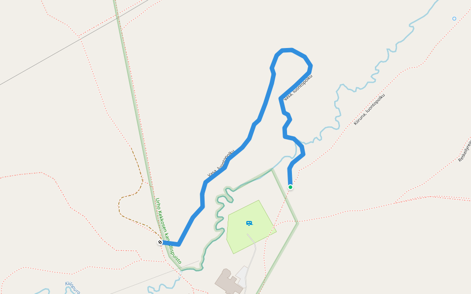 Vasa, luontopolku walking route map in Inari