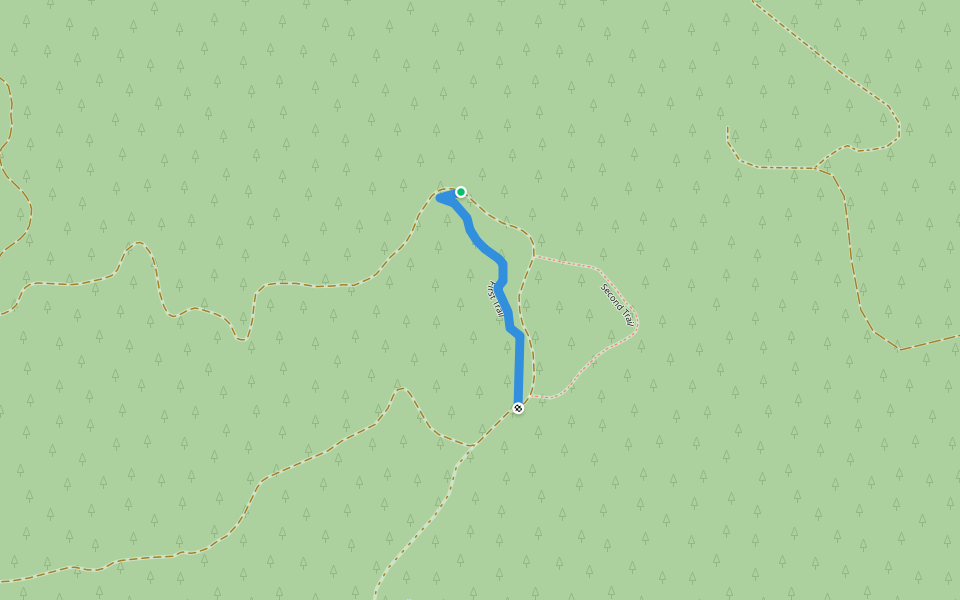 First Trail walking route map in Philomath
