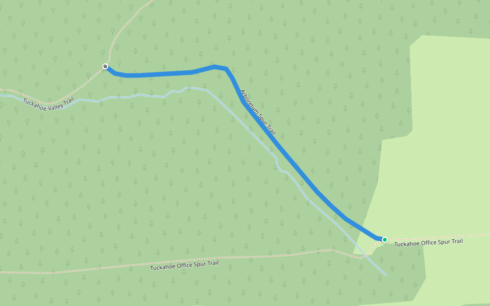Arboretum Spur Trail walking route map in Queen Anne