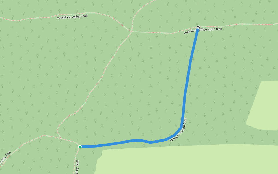 Wilbur's Cutoff Trail walking route map in Queen Anne