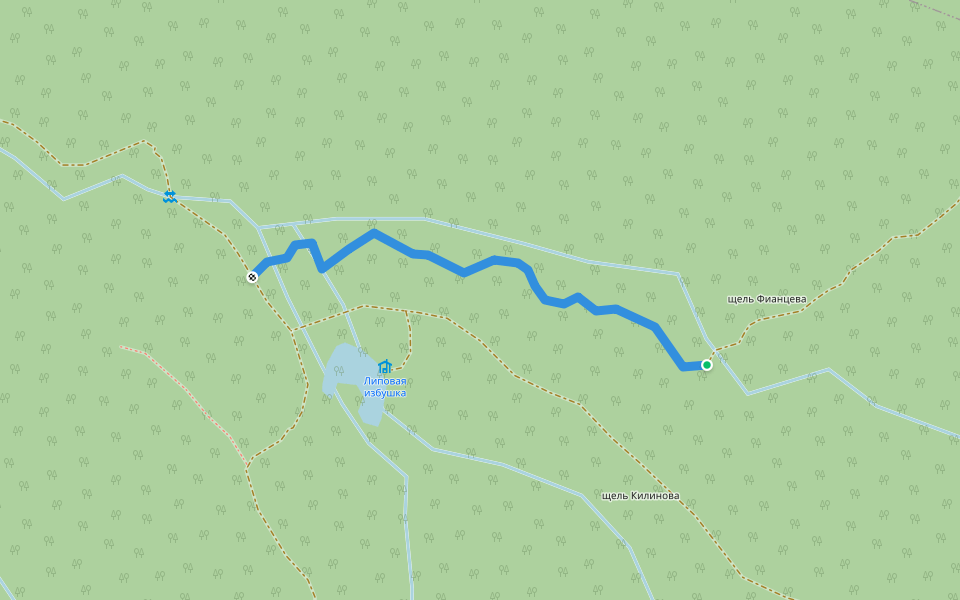 Тропа в сухом русле - Path in dry riverbed walking route map in Erivanskaya