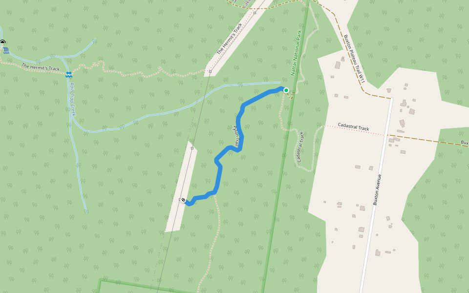 Pylon Trail walking route map in Buxton