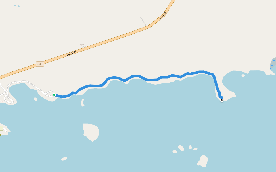 Black Head Trail walking route map in Hillgrade