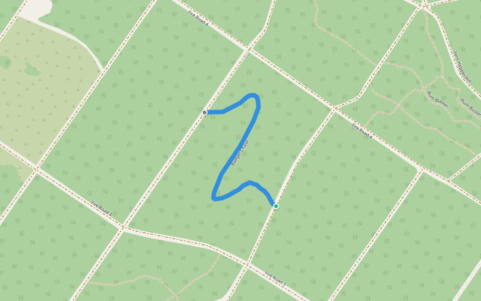 Badger Chase walking route map in Wangford