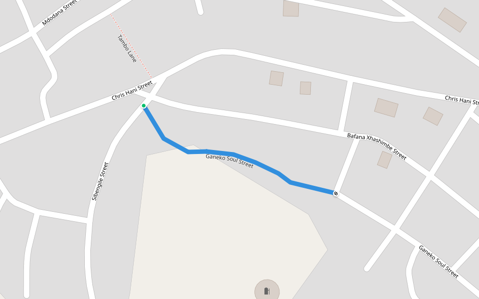 Ganeko Soul Street walking route map in Hankey