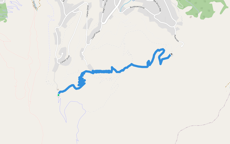 Pinebrook SE Perimeter Hiking Trail Park City, Utah Pacer