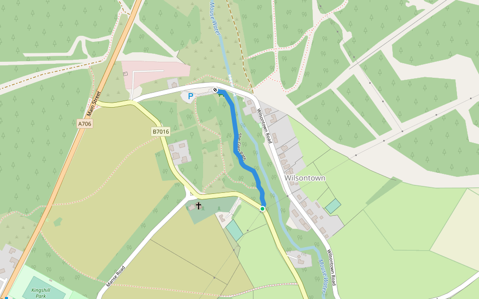 The Glen Path walking route map in Forth