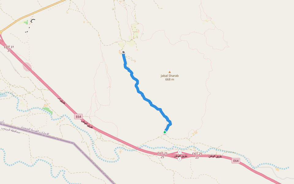 Paragos Kid Trail walking route map in Showkah
