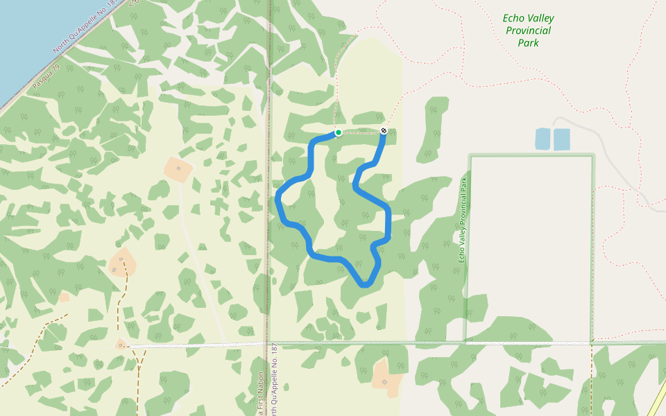 Jack Rabbit walking route map in Avonhurst