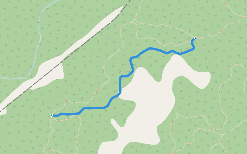 Corral walking route map in Macdowall