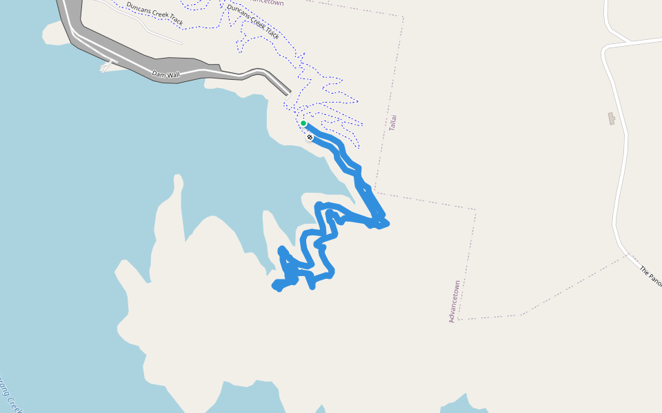 Bill's Loop walking route map in Tallai