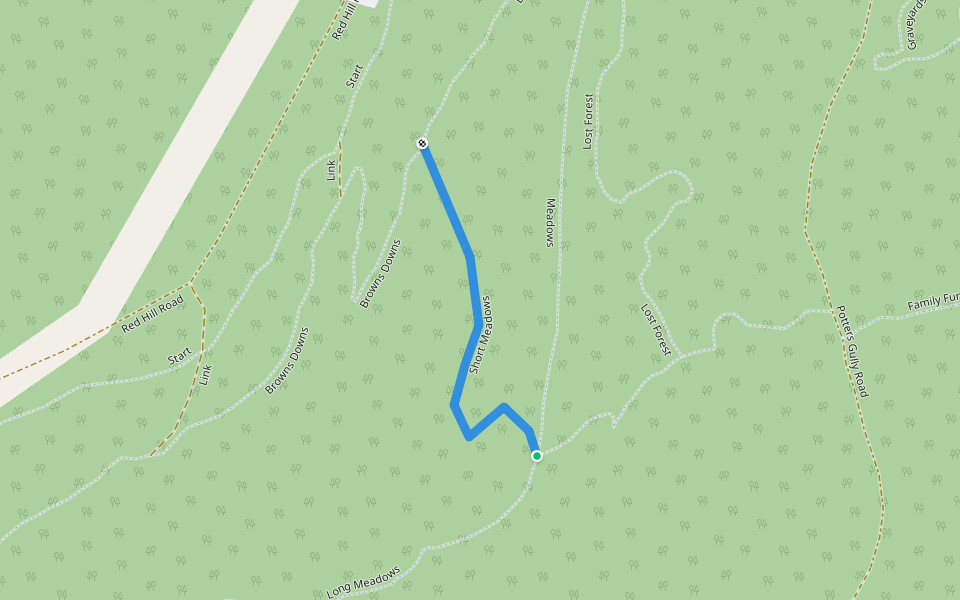 Short Meadows walking route map in Wyong Creek