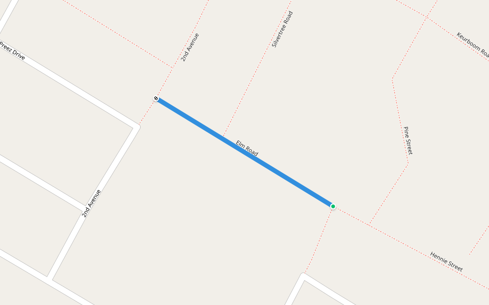 Elm Road in Mpumalanga | Walking Map