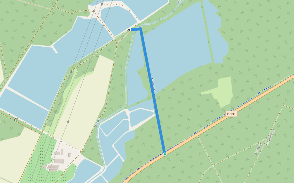Schelploh walking route map in Eschede
