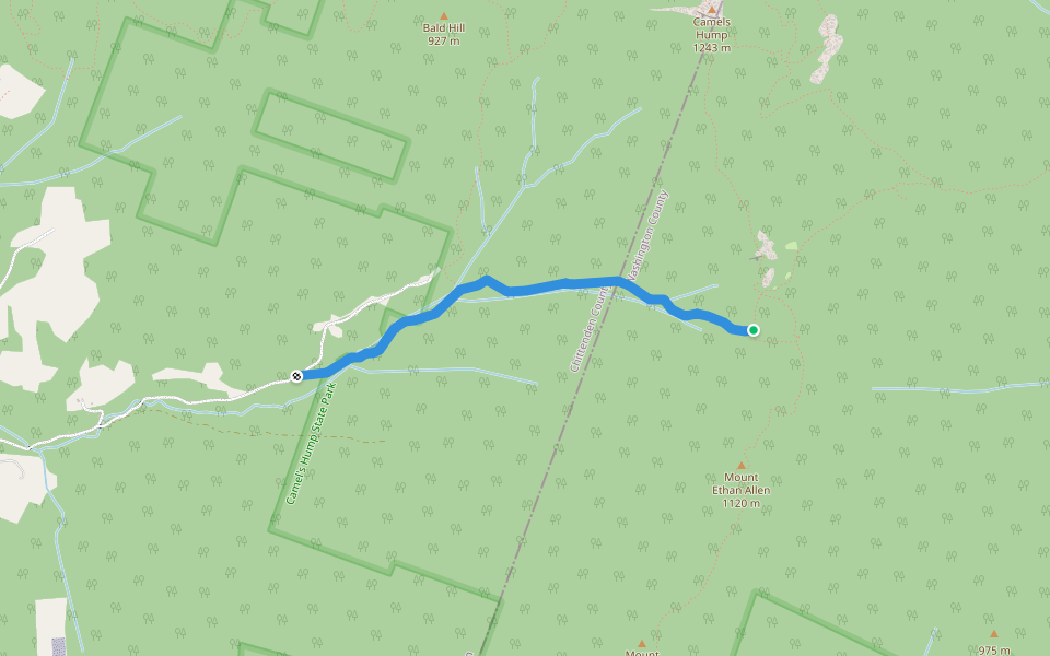 Forest City Trail walking route map in Duxbury