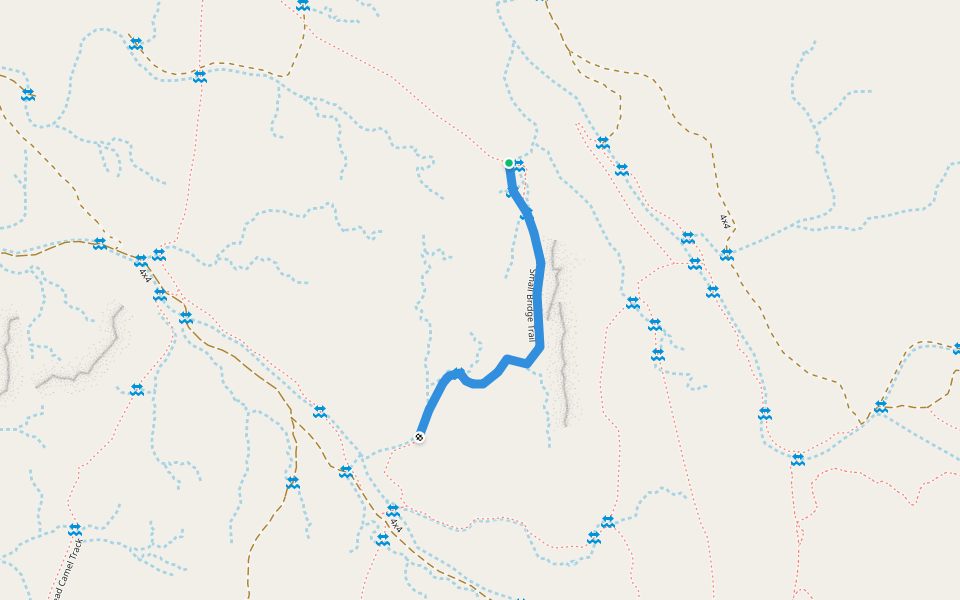 Small Bridge Trail walking route map in Showkah