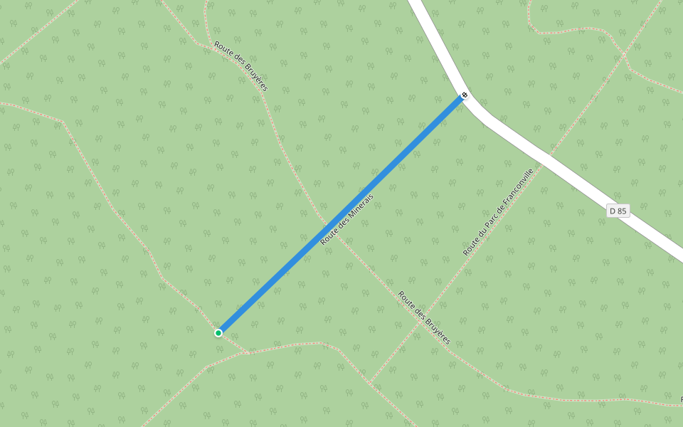 Route des Minerais walking route map in Saint-Martin-du-Tertre